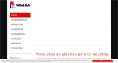 Desktop Screenshot of plasticosgeca.com