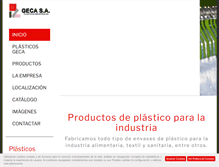 Tablet Screenshot of plasticosgeca.com